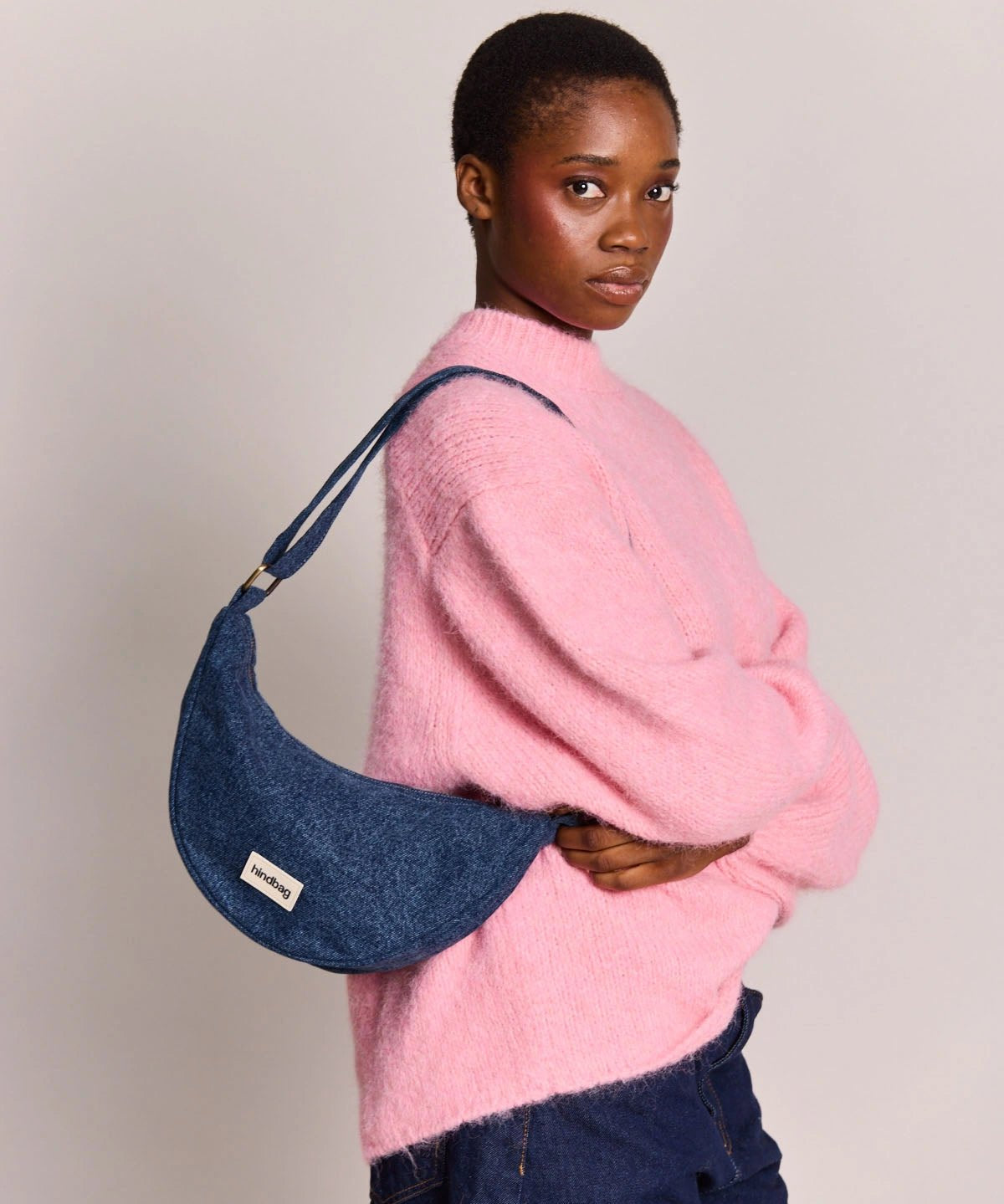 Hindbag - ANDREA Umhängetasche • Denim Dunkelblau - ROSA ECK