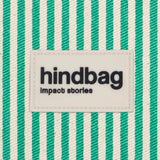 Hindbag - ANDREA Umhängetasche • Feine Streifen Grün - ROSA ECK