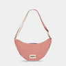 Hindbag - ANDREA Umhängetasche • Feine Streifen Rot - ROSA ECK