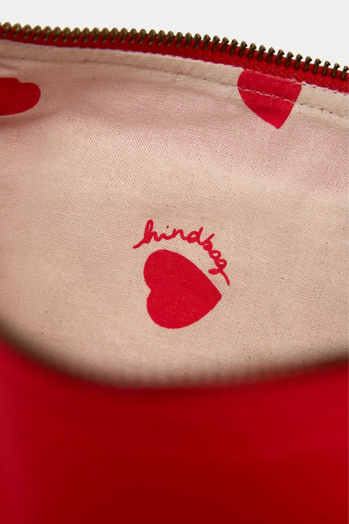 Hindbag - ANDREA Umhängetasche • Herz Karmin - ROSA ECK