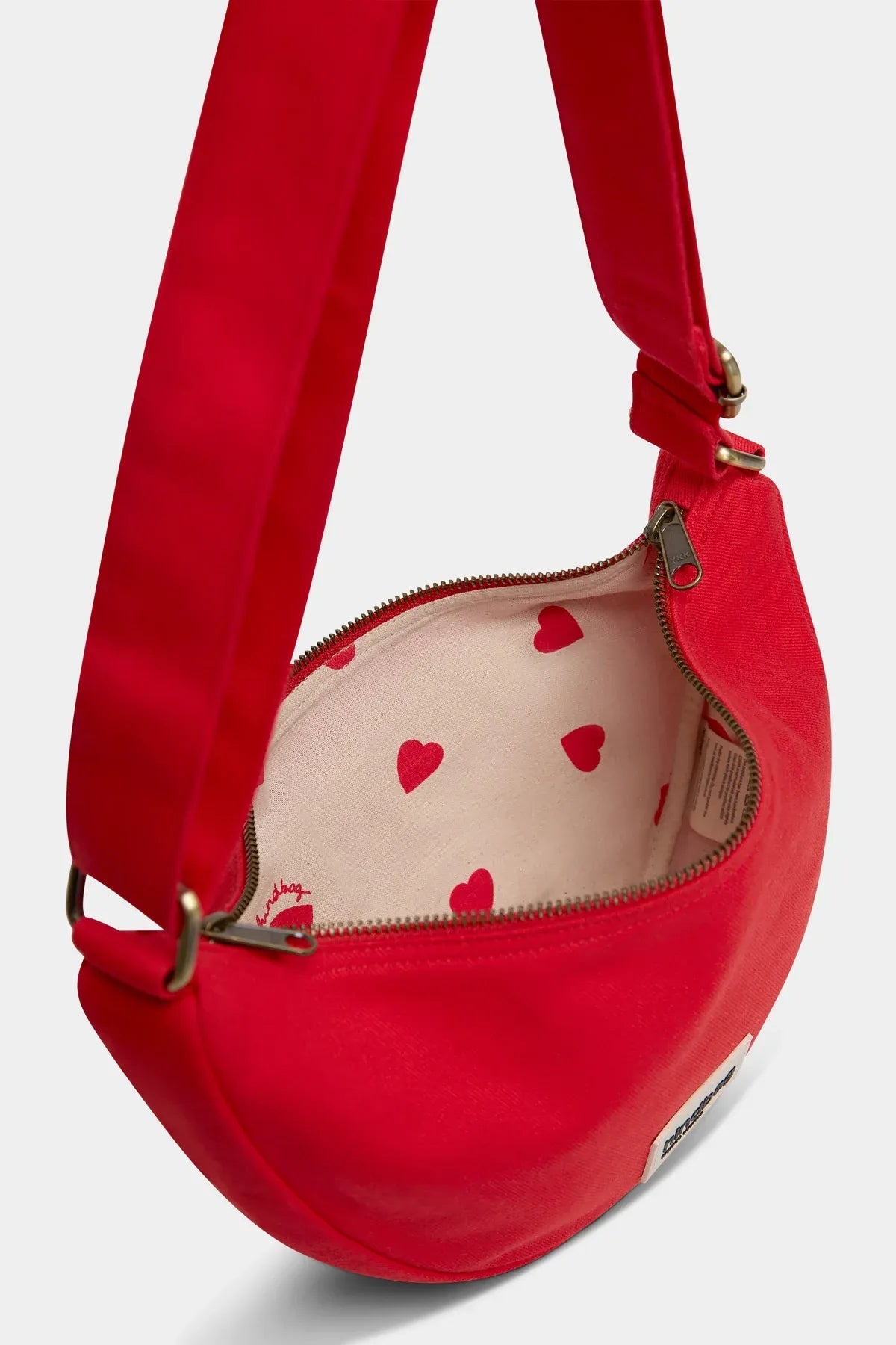 Hindbag - ANDREA Umhängetasche • Herz Karmin - ROSA ECK