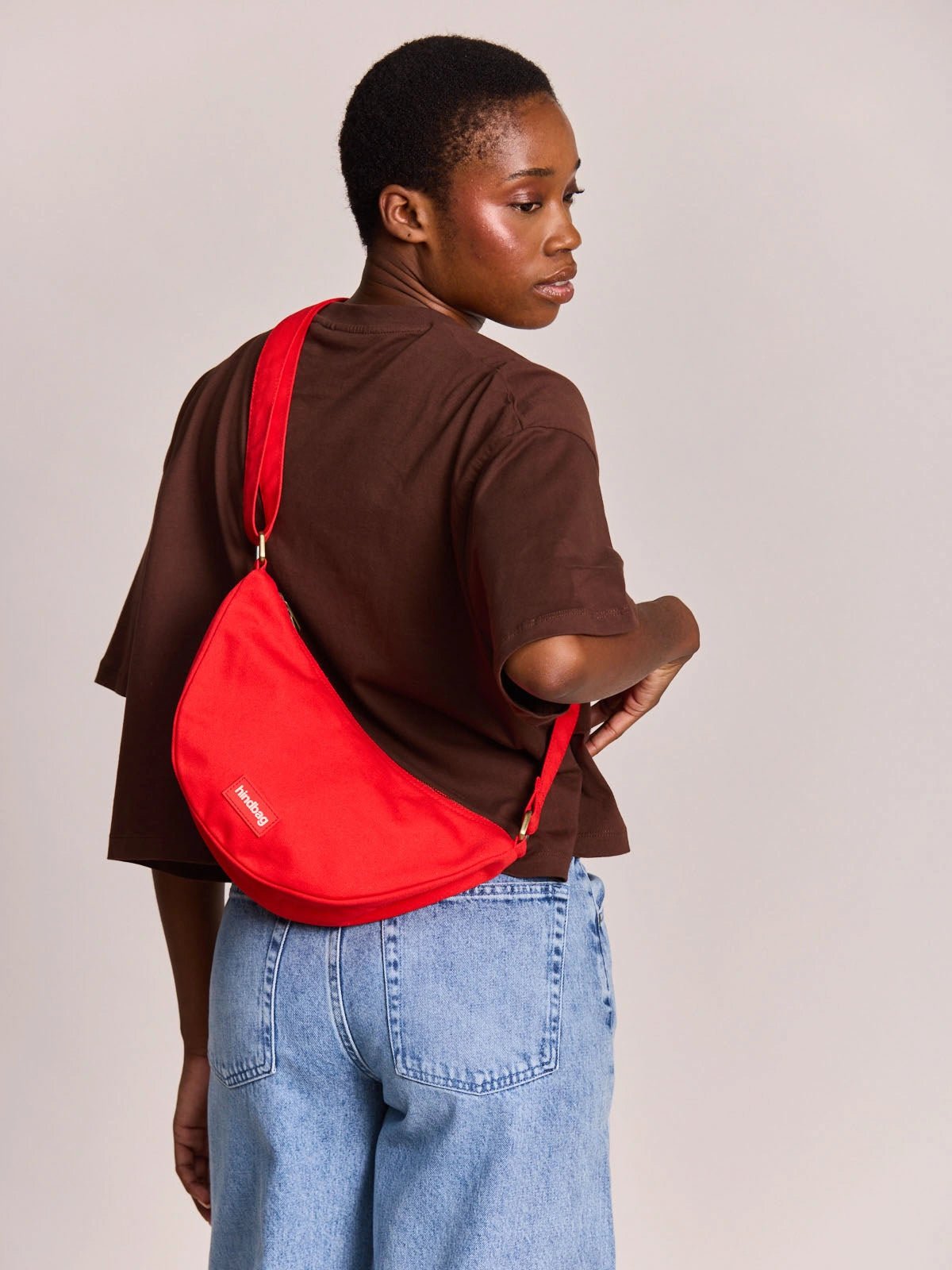 Hindbag - ANDREA Umhängetasche • Karminrot - ROSA ECK