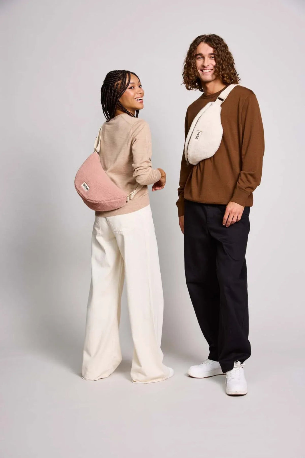 Hindbag - ANDREA Umhängetasche • Teddy Altrosa - Umhängetasche - ROSA ECK