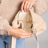 Hindbag - ANDREA Umhängetasche • Teddy Beige - Umhängetasche - ROSA ECK