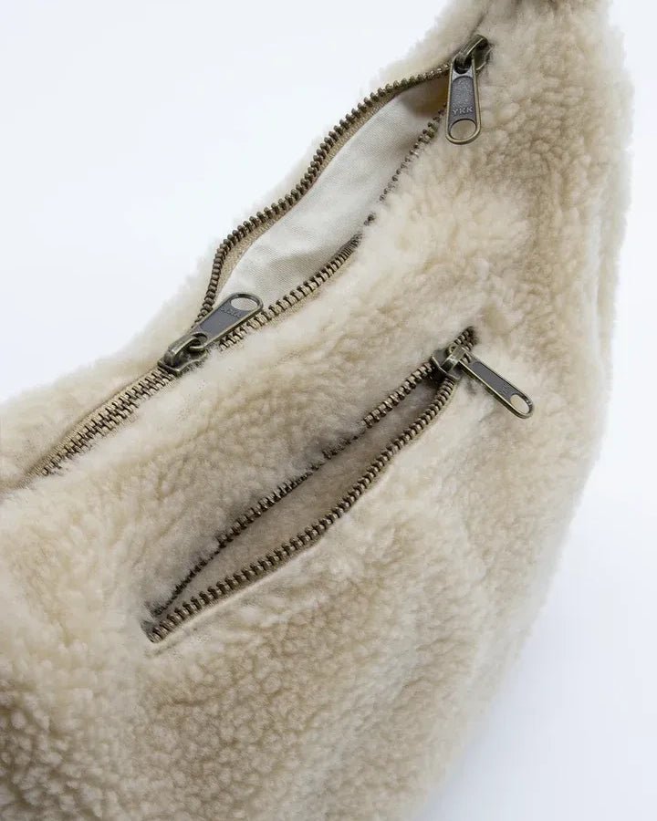 Hindbag - ANDREA Umhängetasche • Teddy Beige - Umhängetasche - ROSA ECK