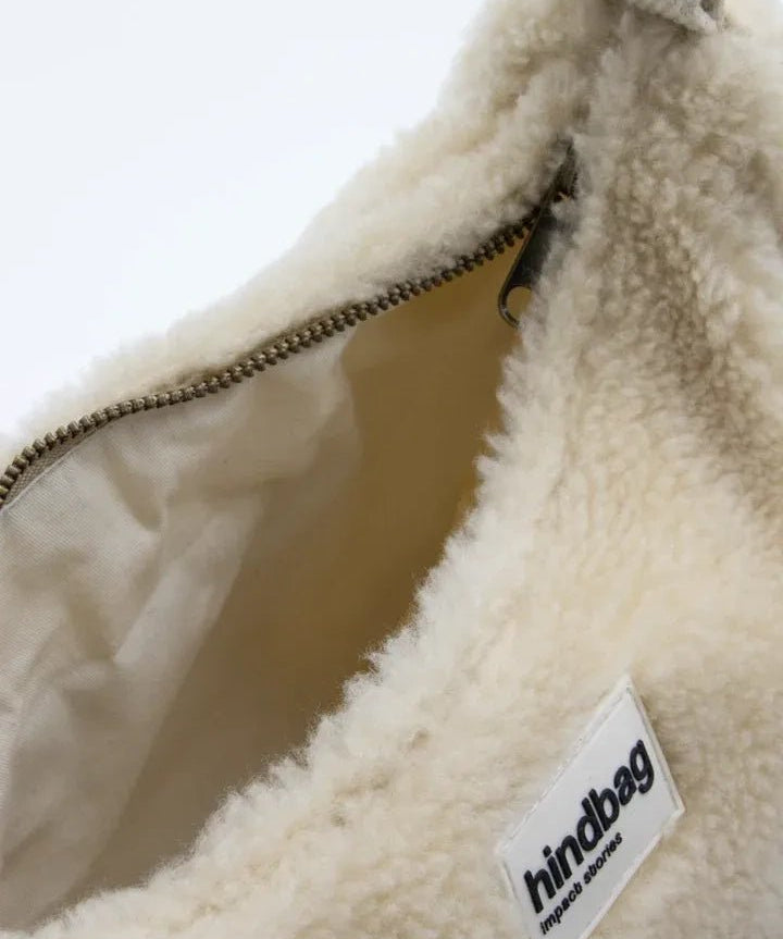 Hindbag - ANDREA Umhängetasche • Teddy Beige - Umhängetasche - ROSA ECK