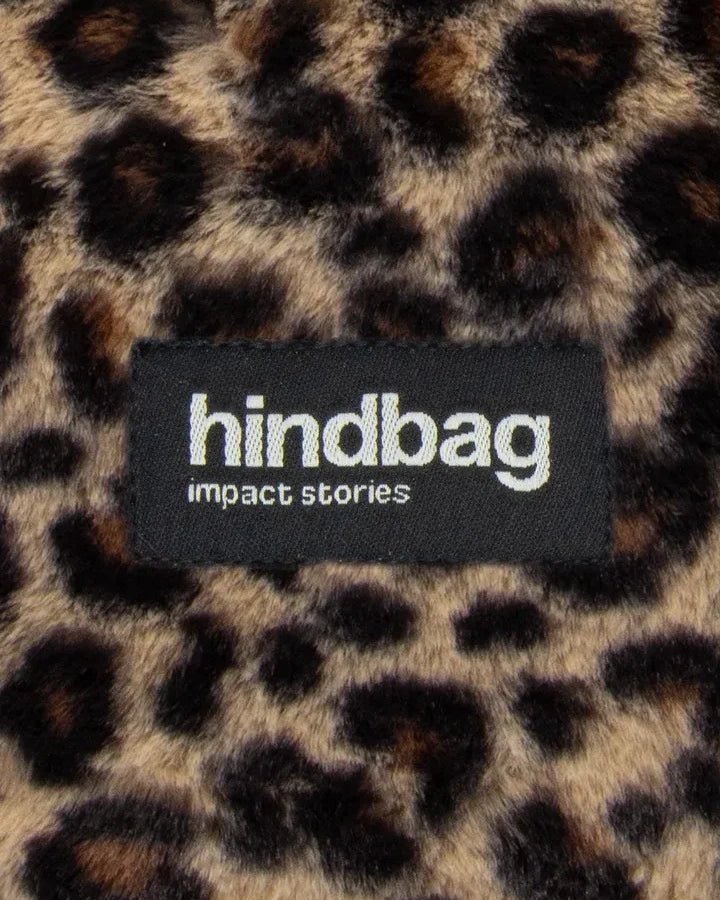 Hindbag - ANDREA Umhängetasche • Teddy Leopard - Umhängetasche - ROSA ECK