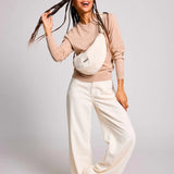 Hindbag - ANDREA Umhängetasche • Teddy Weiß - Umhängetasche - ROSA ECK