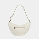 Hindbag - ANDREA Umhängetasche • Teddy Weiß - Umhängetasche - ROSA ECK