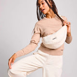 Hindbag - ANDREA Umhängetasche • Teddy Weiß - Umhängetasche - ROSA ECK