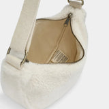 Hindbag - ANDREA Umhängetasche • Teddy Weiß - Umhängetasche - ROSA ECK