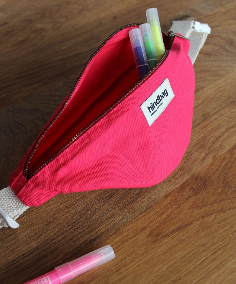 Hindbag - AUGUSTIN Bauchtasche für Kinder Pink - ROSA ECK - holi fuchsia, Kinder, Pink