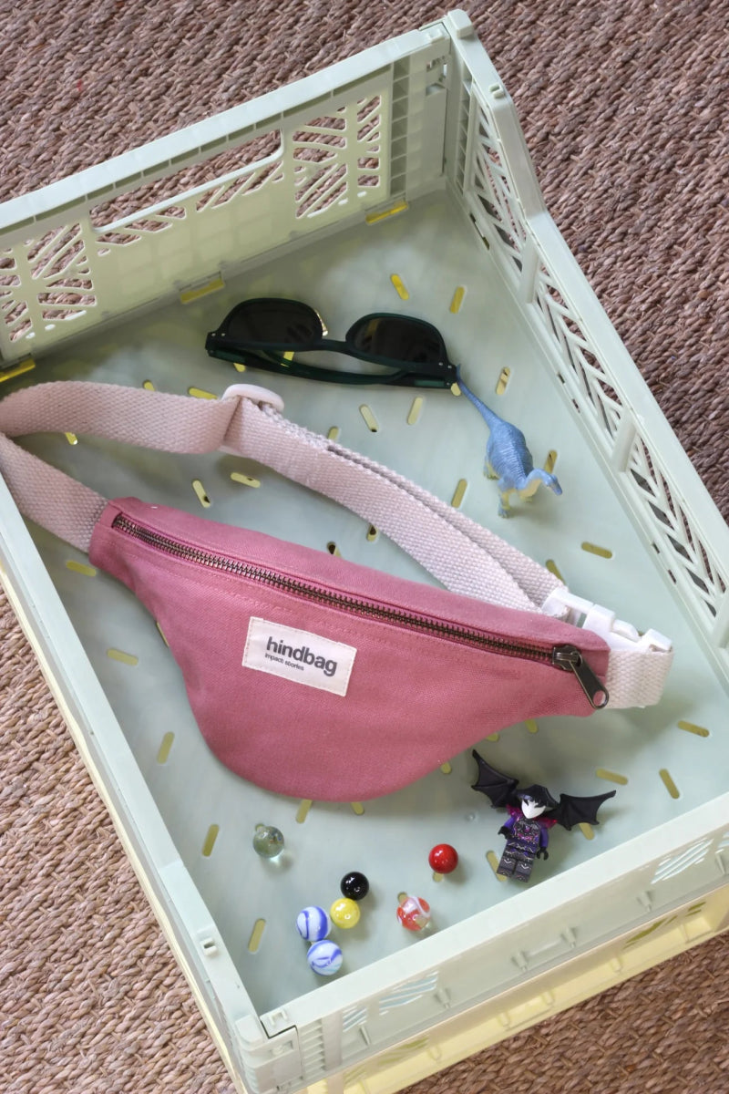 Hindbag - AUGUSTIN Bauchtasche für Kinder Rosa - ROSA ECK