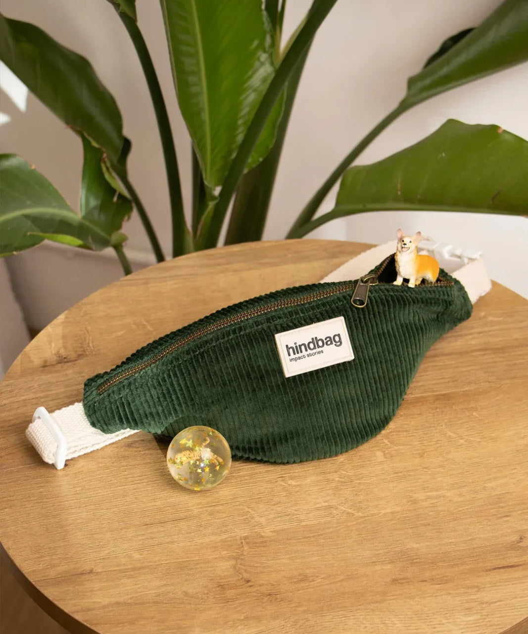 Hindbag - AUGUSTIN Kinder - Bauchtasche • Cord Tannengrün - Bauchtasche - ROSA ECK