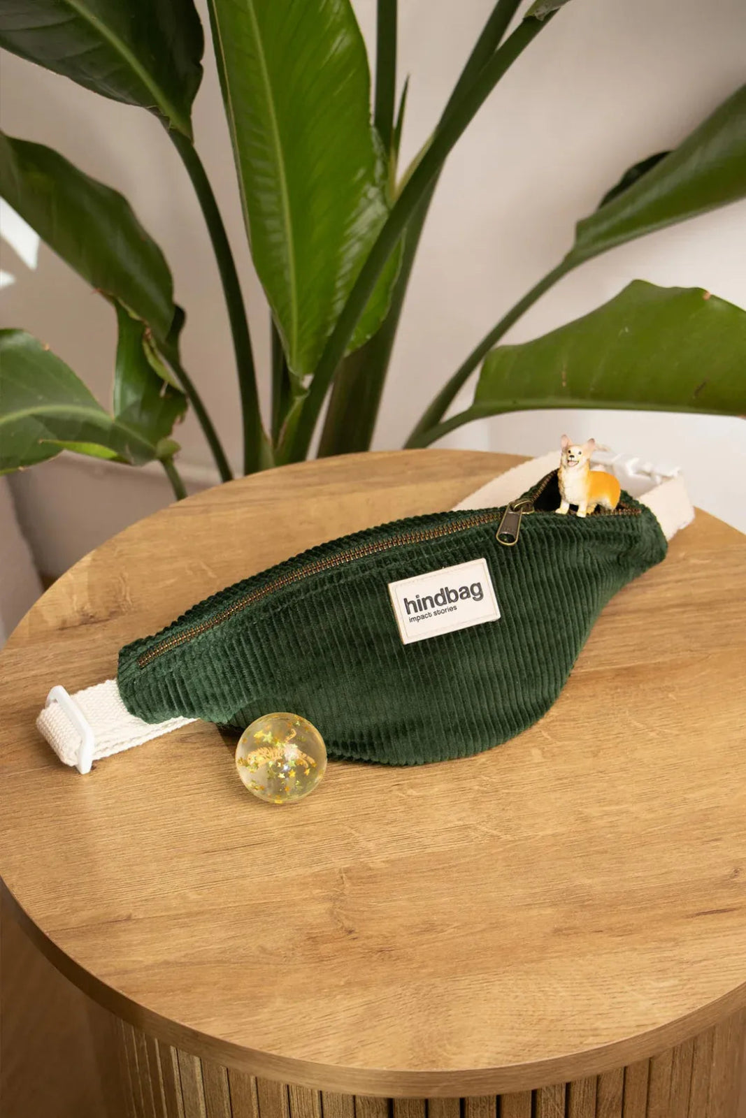 Hindbag - AUGUSTIN Kinder - Bauchtasche • Cord Tannengrün - Bauchtasche - ROSA ECK