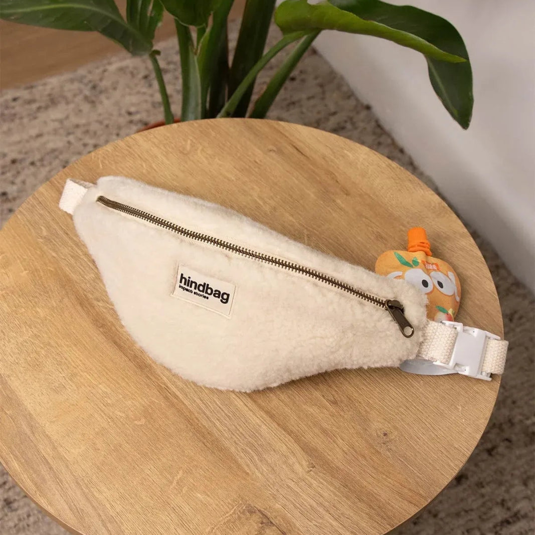 Hindbag - AUGUSTIN Kinder - Bauchtasche • Teddy Weiß - Kinder - Bauchtasche - ROSA ECK