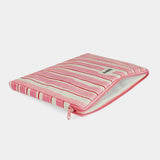 Hindbag - AVA Laptophülle • Breite Streifen Rosa/Rot - ROSA ECK