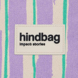Hindbag - AVA Laptophülle • Breite Streifen Violet/Grün - ROSA ECK