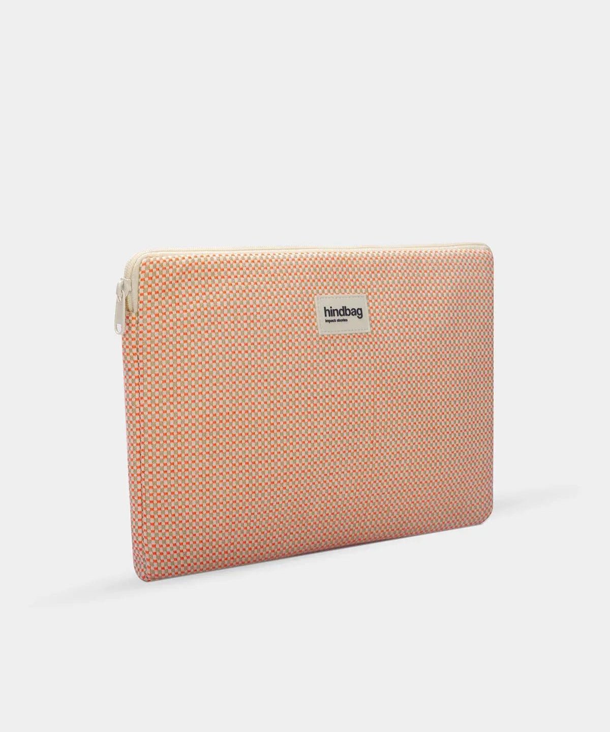Hindbag - AVA Laptophülle • Geflochten Koralle - ROSA ECK