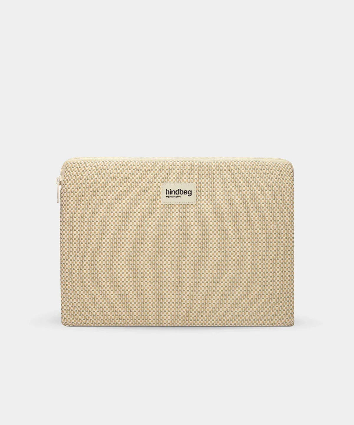 Hindbag - AVA Laptophülle • Geflochten Naturweiß - ROSA ECK