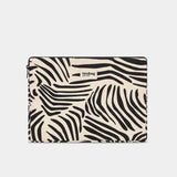 Hindbag - AVA Laptophülle • Zebra Naturweiß - Laptoptasche - ROSA ECK