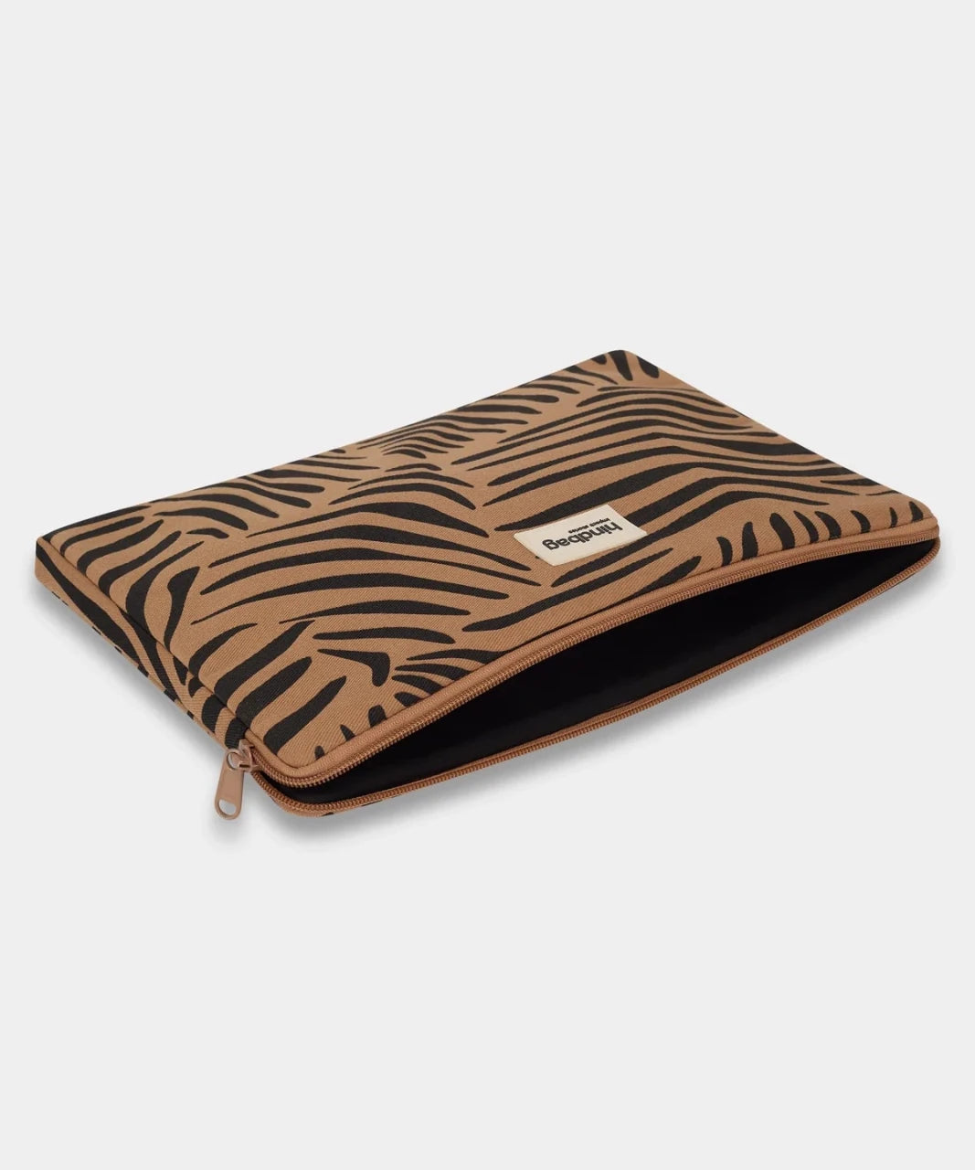 Hindbag - AVA Laptophülle • Zebra Zimt - Laptoptasche - ROSA ECK