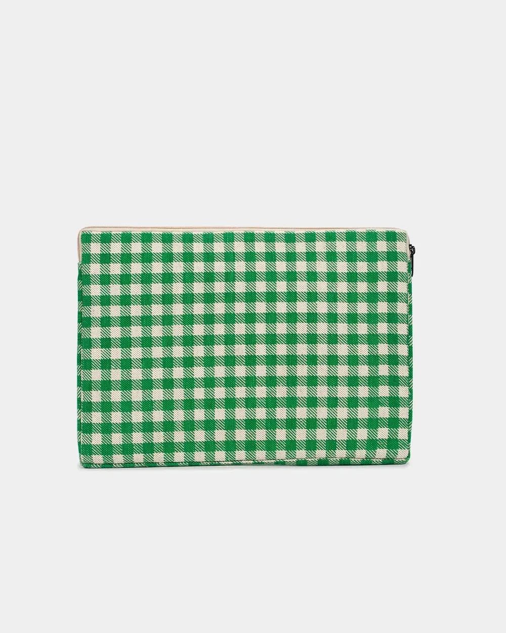 Hindbag - AVA M Laptoptasche (15/16 Zoll) | Grünes Karomuster - Laptoptasche - ROSA ECK Concept Store
