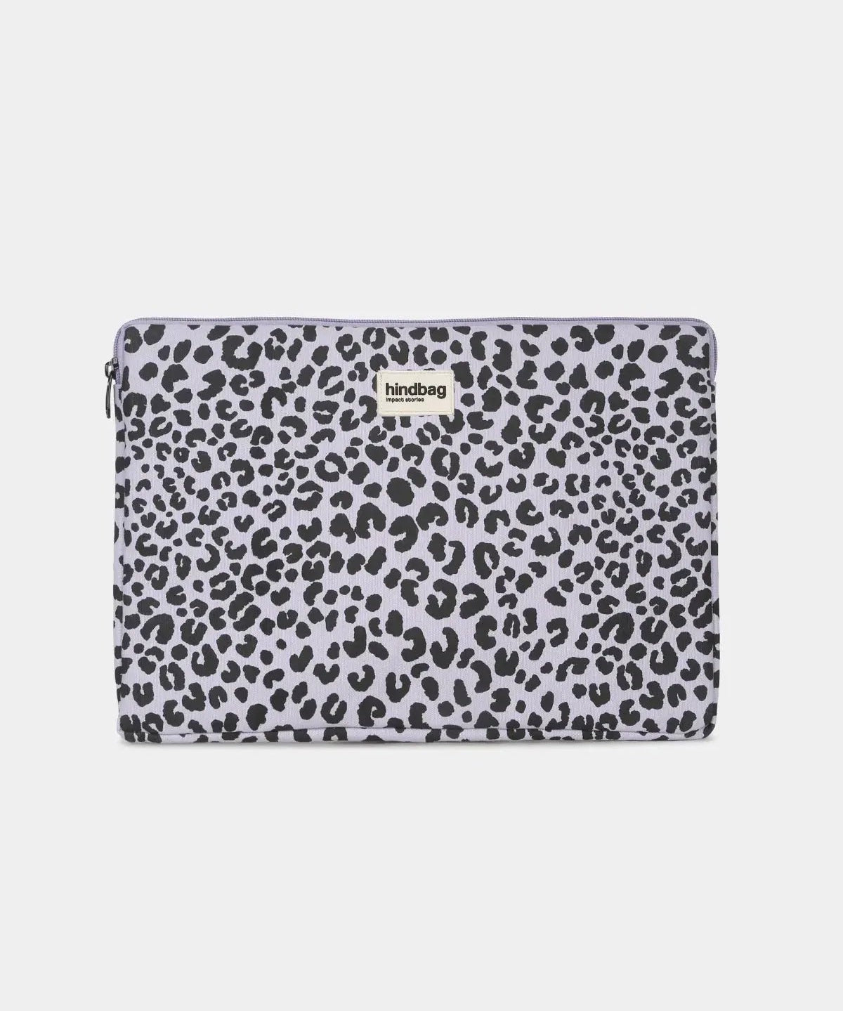Hindbag - AVA M Laptoptasche (15/16 Zoll) | Lila Leopard - Laptoptasche - ROSA ECK Concept Store