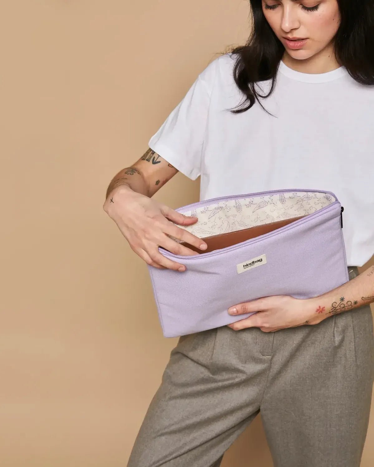 Hindbag - AVA M Laptoptasche (15/16 Zoll) | Lila - Laptoptasche - ROSA ECK Concept Store