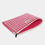 Hindbag - AVA M Laptoptasche (15/16 Zoll) | Rosa Karomuster - Laptoptasche - ROSA ECK Concept Store