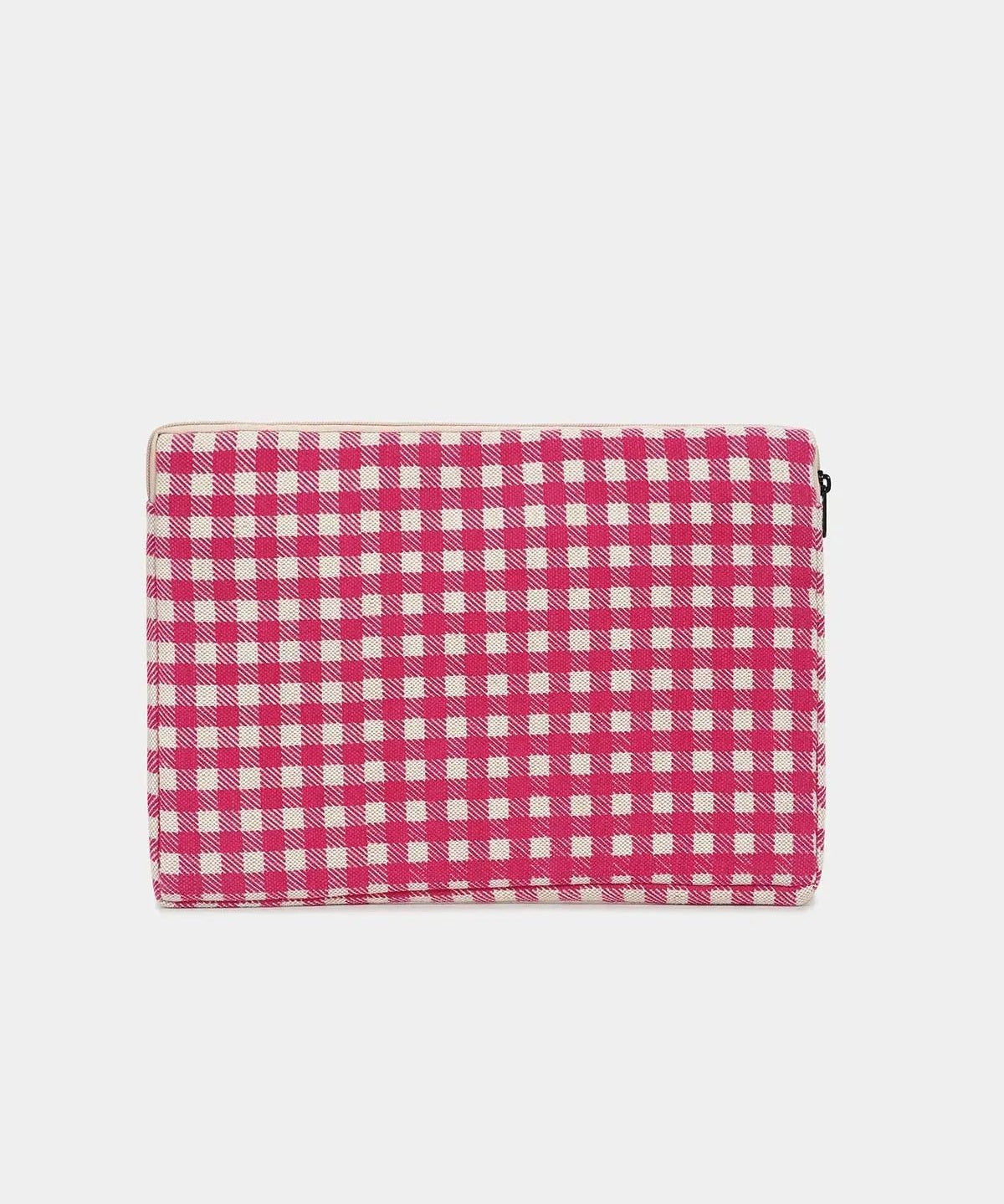 Hindbag - AVA M Laptoptasche (15/16 Zoll) | Rosa Karomuster - Laptoptasche - ROSA ECK Concept Store