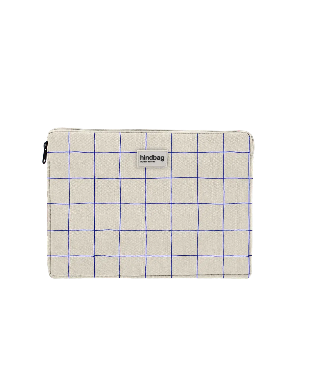 Hindbag - AVA S Laptophülle (13/14 Zoll) • Karo Ecru / Blau - Laptoptasche - ROSA ECK