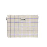 Hindbag - AVA S Laptophülle (13/14 Zoll) • Karo Ecru / Blau - Laptoptasche - ROSA ECK