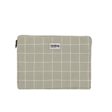 Hindbag - AVA S Laptophülle (13/14 Zoll) • Karo Lehmgrün / Weiß - Laptoptasche - ROSA ECK