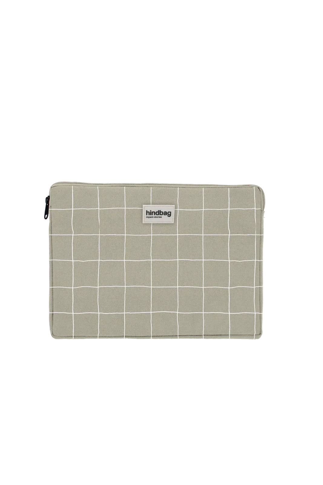 Hindbag - AVA S Laptophülle (13/14 Zoll) • Karo Lehmgrün / Weiß - Laptoptasche - ROSA ECK