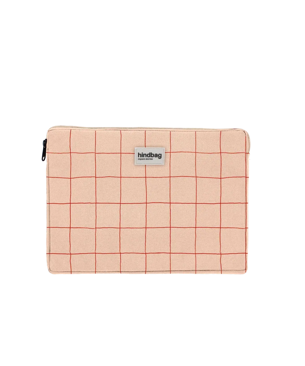 Hindbag - AVA S Laptophülle (13/14 Zoll) • Karo Rosé / Rot - Laptoptasche - ROSA ECK