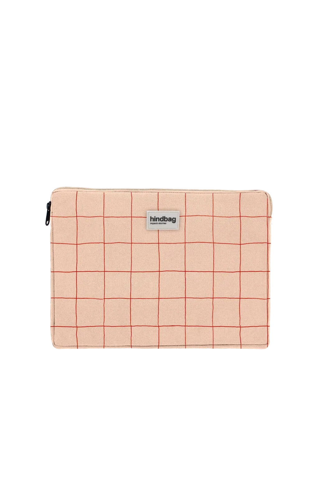 Hindbag - AVA S Laptophülle (13/14 Zoll) • Karo Rosé / Rot - Laptoptasche - ROSA ECK