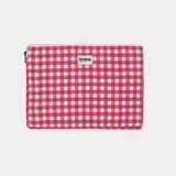 Hindbag - AVA S Laptoptasche • Rosa Kariert - Laptoptasche - ROSA ECK Concept Store