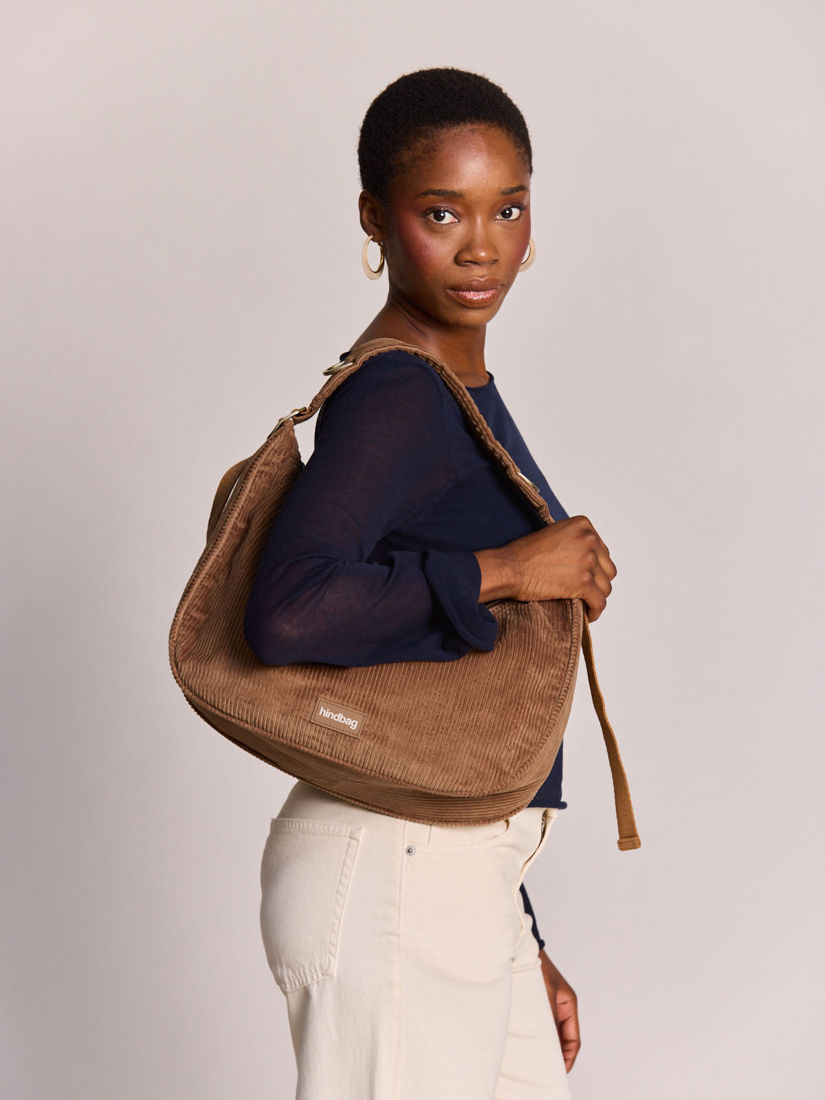 BIANCA Schultertasche • Cord Macchiato
