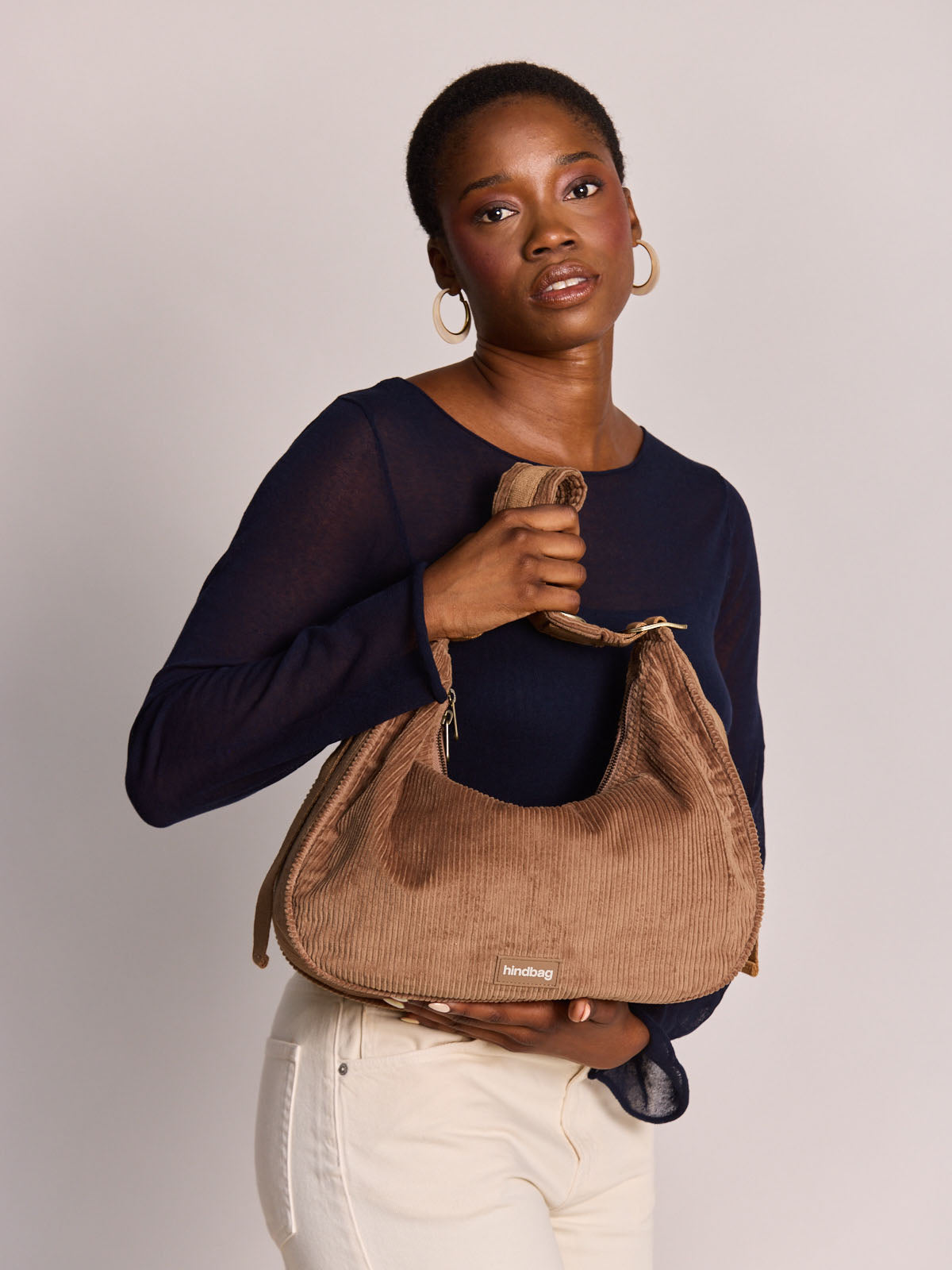 BIANCA Schultertasche • Cord Macchiato