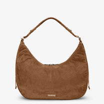 Hindbag - BIANCA Schultertasche • Cord Macchiato - ROSA ECK