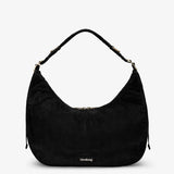 Hindbag - BIANCA Schultertasche • Cord Schwarz - ROSA ECK