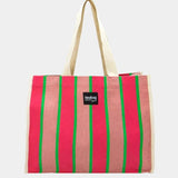 Hindbag - CABAS Tragetasche (Special Edition) • Streifen Fuchsia - ROSA ECK