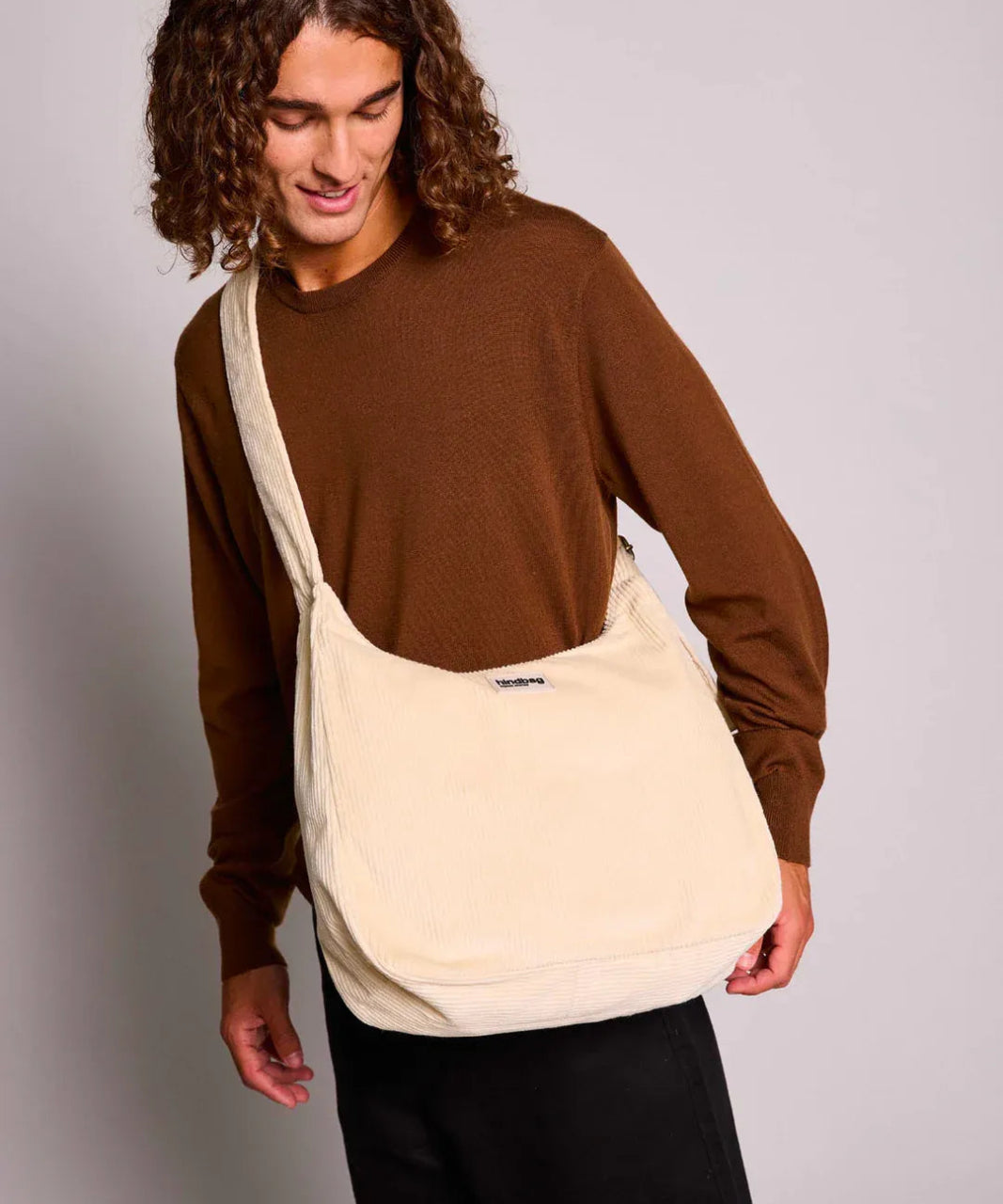 Hindbag - CLAIRE Hobo - Tasche • Cord Beige - Schultertasche - ROSA ECK