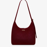 CLAIRE Hobo-Tasche • Cord Bordeauxrot