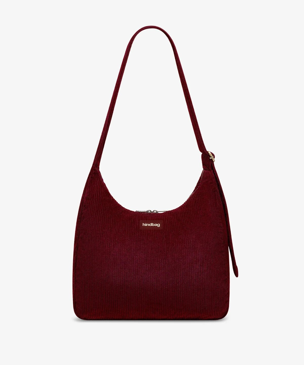 Hindbag - CLAIRE Hobo-Tasche • Cord Bordeauxrot - ROSA ECK
