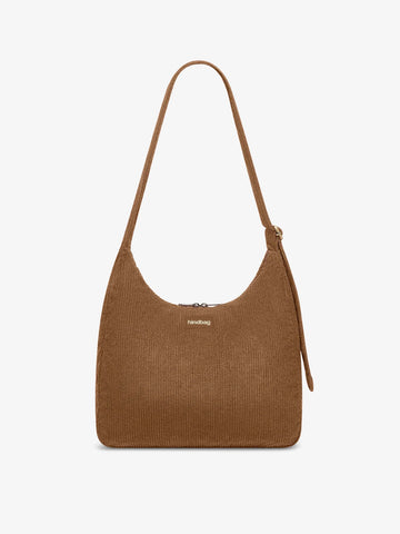 Hindbag - CLAIRE Hobo-Tasche • Cord Macchiato - ROSA ECK