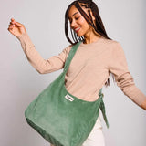 Hindbag - CLAIRE Hobo - Tasche • Cord Mintgrün - Schultertasche - ROSA ECK