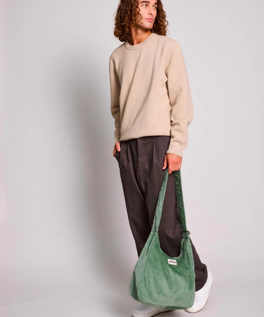 Hindbag - CLAIRE Hobo - Tasche • Cord Mintgrün - Schultertasche - ROSA ECK