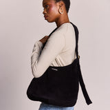 CLAIRE Hobo-Tasche • Cord Schwarz
